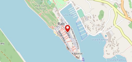 Pizzeria San Marco Rab sulla mappa