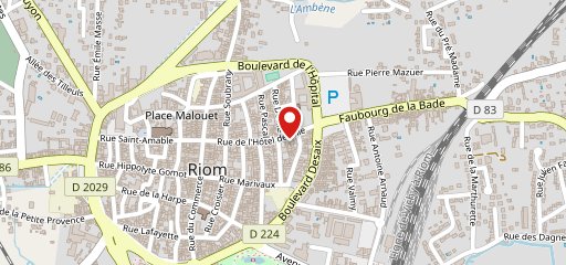 Boulangerie Combes sur la carte