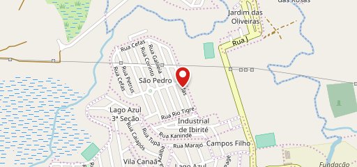 Sanduíche são Pedro no mapa