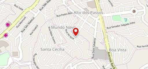 Santorine Pizzaria Delivery no mapa