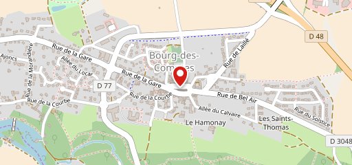 Le Bourg Comptoir sur la carte