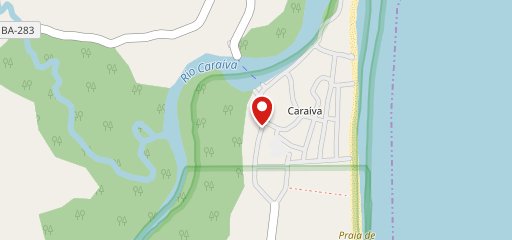 Sassaricando Caraíva no mapa