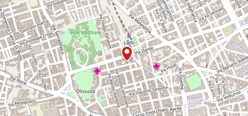 Pizzeria Sciuscià sur la carte