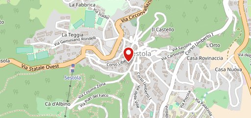 Sestola sur la carte