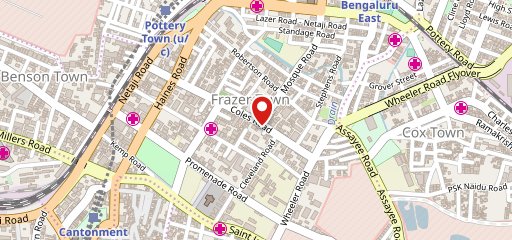 Udupi Shanthi Sagar Coles Road on map