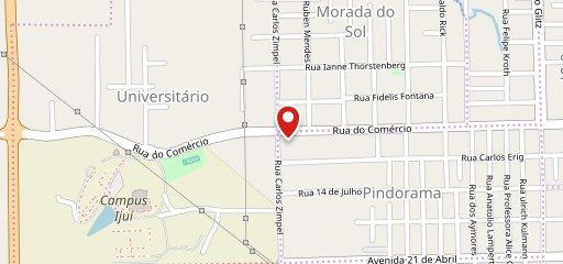 Sherlock Pizzaria no mapa