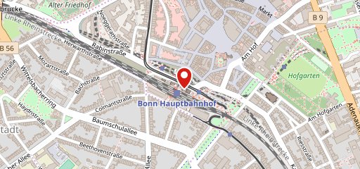 Ditsch Bonn Hauptbahnhof sur la carte