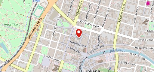 Skriti kot - restavracija, Ljubljana center sulla mappa