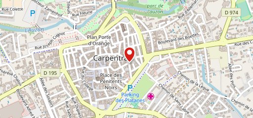 Snack Carthage Carpentras sur la carte