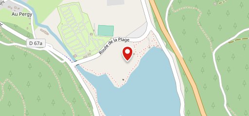 La paillote sur la carte