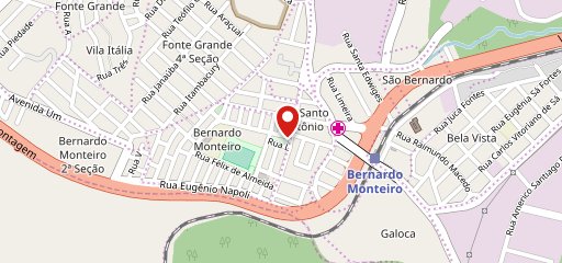 Sorveteria Almeida Bernardo Monteiro no mapa