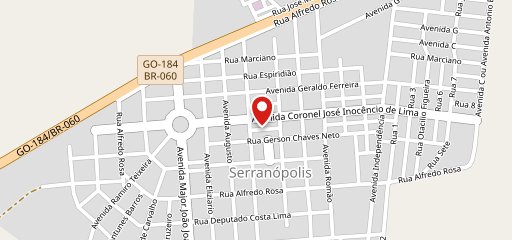 Sorveteria e Pizzaria Estupendo no mapa