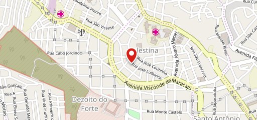 Sorveteria Jardim no mapa