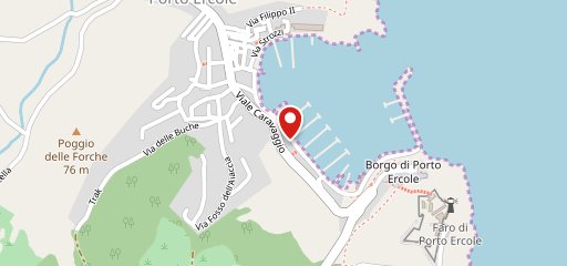 Sottovento Porto Ercole sulla mappa