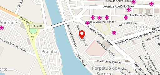 Pizzaria Sparttacus no mapa