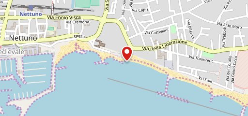 Spiaggia di Nettuno deja vu beach sulla mappa