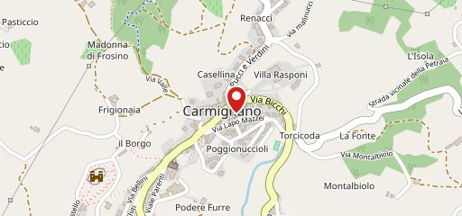 Spizzettando - Carmignano sur la carte