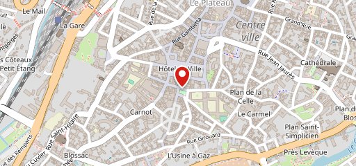 Square-Café Poitiers sur la carte