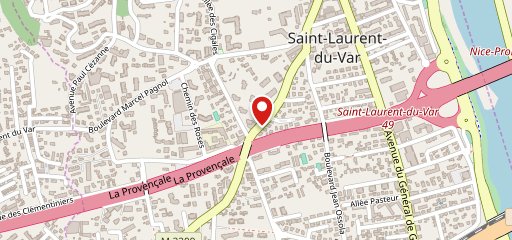 St Laurent Café sur la carte