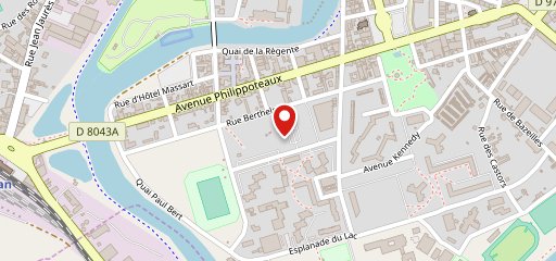 Le Stadium sur la carte