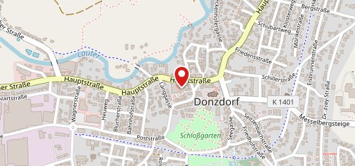 Stadthallenrestaurant sur la carte