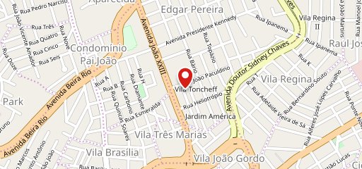 Star Food delivery - hot dog prensado no mapa