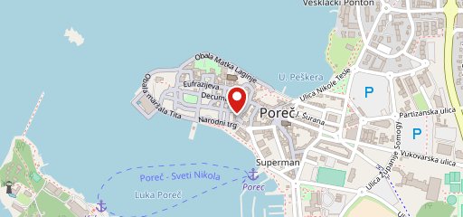 Pizzeria Stari Saloon - Poreč sulla mappa