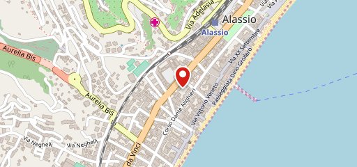 Pizza kebab alassio sulla mappa