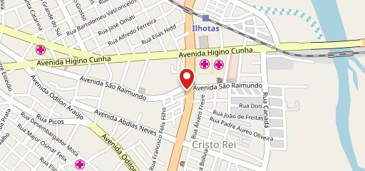 Subway Cristo Rei no mapa