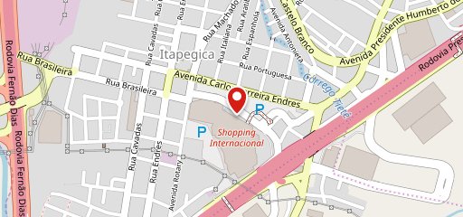 Subway Shopping Internacional de Guarulhos no mapa