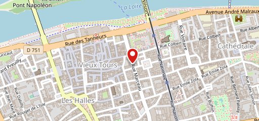 Subway Vieux Tours sur la carte