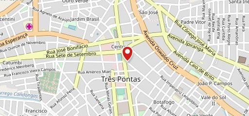 Subway Três Pontas no mapa