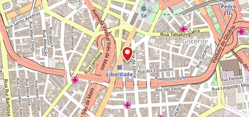 Sukiya Liberdade no mapa