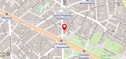 Le Franklin Steakhouse Paris sur la carte