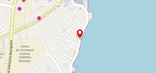 Café Surfing Monastir sur la carte