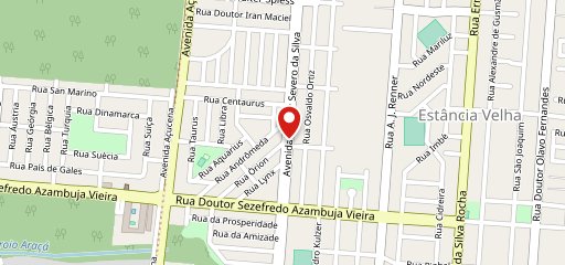 Sushi Lee Delivery no mapa