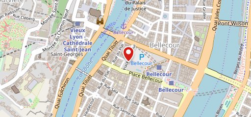 Café Bellecour sur la carte