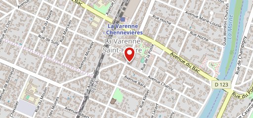 Le Varenne Café sur la carte