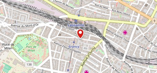 Naruto Lausanne Grancy sur la carte