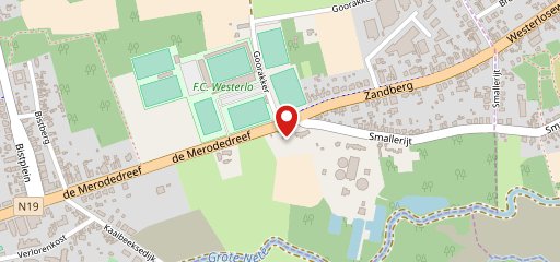 'T Hoeveke Westerlo sur la carte