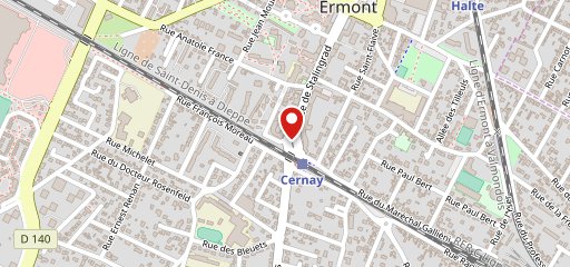 Tabac de la gare d'Ermont-Cernay sur la carte