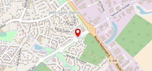 Vert Saint Denis sur la carte