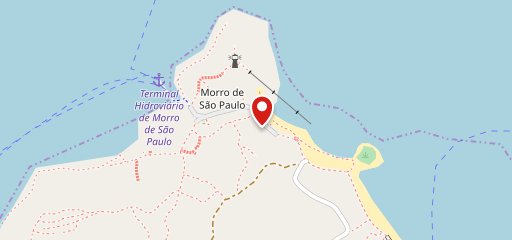 Tabuleiro da Baiana Morro de São Paulo no mapa