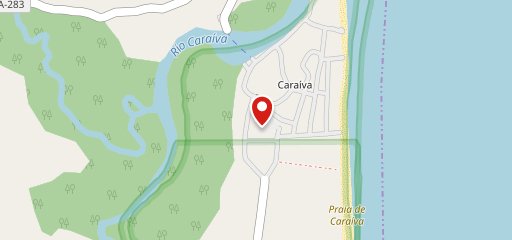 Tapioca Caraiva no mapa