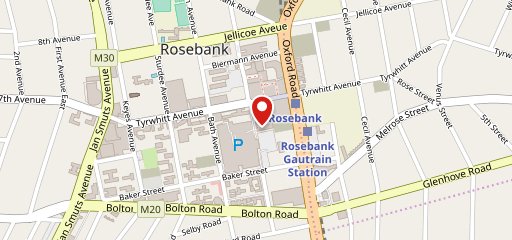 tashas Rosebank sur la carte