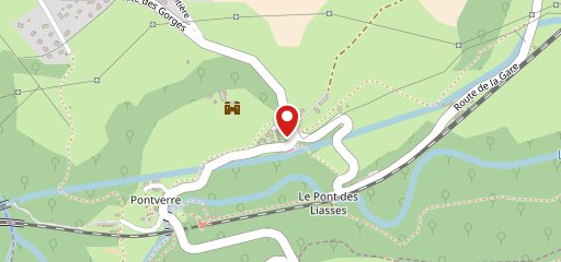 taverne de pontverre sur la carte