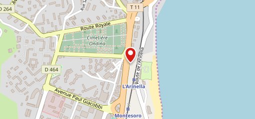 Le Tempus Caffe Bastia sur la carte