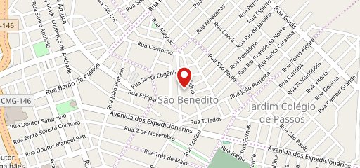 Tentação Lanches no mapa