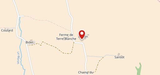 Terre Blanche sur la carte