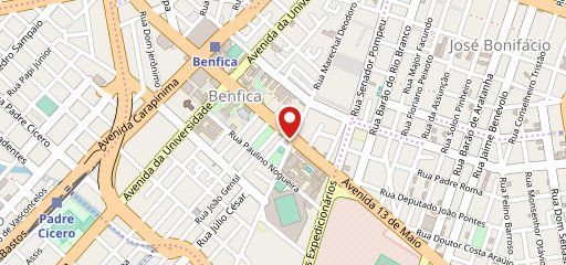 Tex Calzones Benfica no mapa